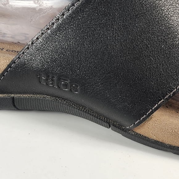 TAOS Women's Gift 2 Sandal Size 8 Black Leather Arch Support Shoe - Picture 11 of 11